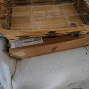 Vintage (2000) Peterboro Buffet Server w/liner and leather handles (Never Used)